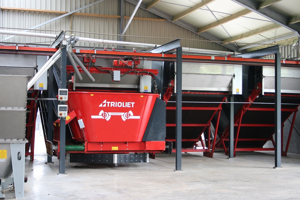 hangende voerrobot Triomatic