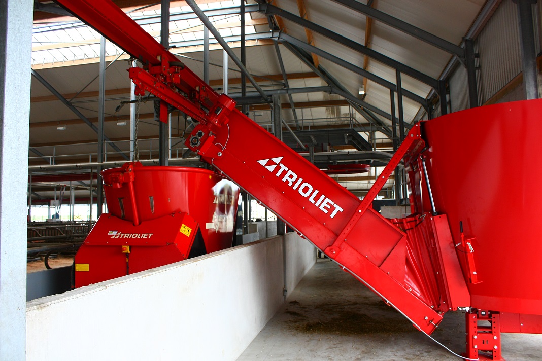 automatisch voeren met stationaire menger